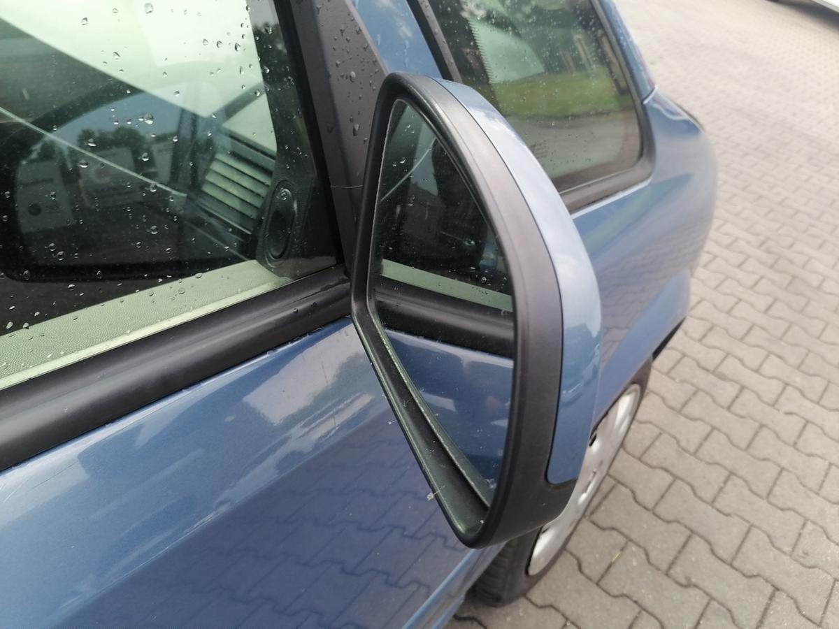 Opel Meriva A original Au&szlig;enspiegel rechts elektrisch verstellbar Blaumetallic Z21T Eisenherz Bj.2008